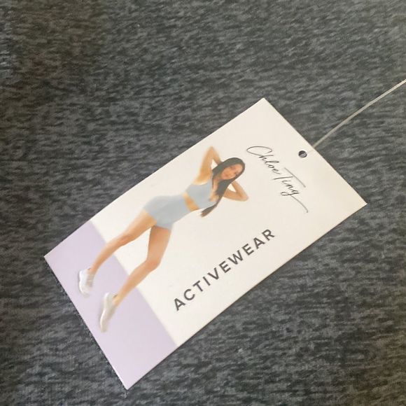 Chloe Ting Women's Seamless Marl Colorblocked Black Leggings size Medium - Picture 9 of 10